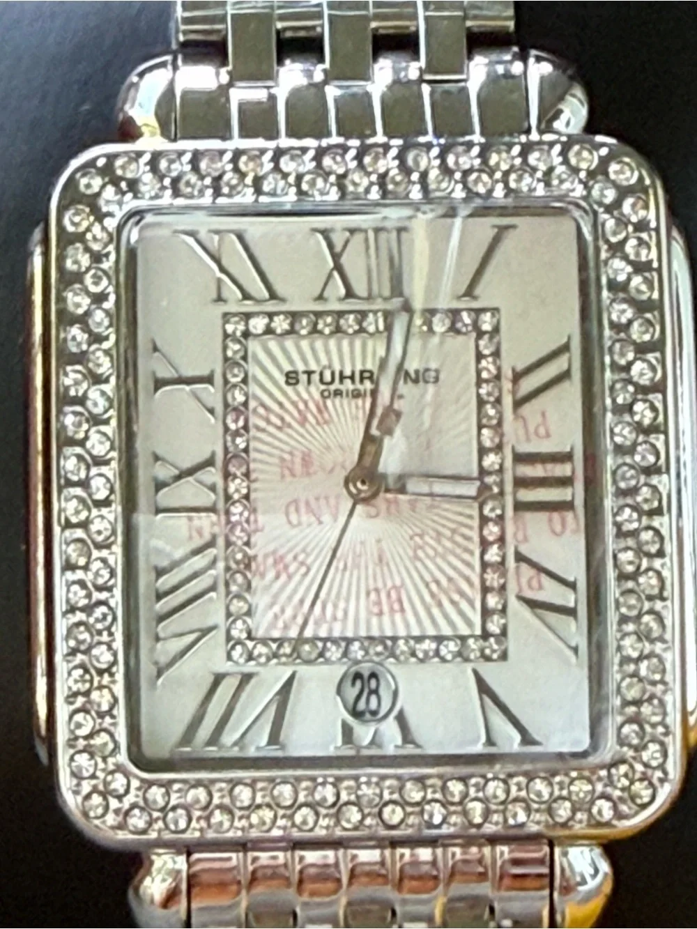 Stuhrling Vivre Luxe 34mm Rectangular Ladies Quartz Watch